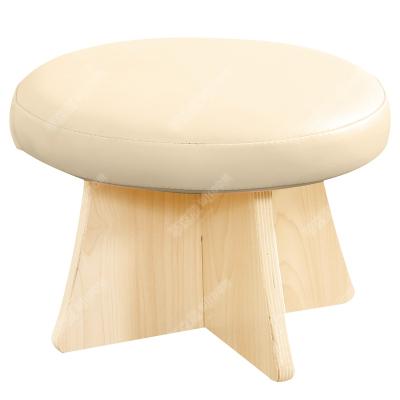 淘乐幼儿小圆凳 - 米色 幼儿软包小圆凳- 米色