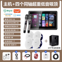 先科(SAST)智能AI家庭吸顶音响客厅无线蓝牙吊顶智能K歌主机+4个6.5英寸超重低音同轴吸顶音响+10吋专业低音炮