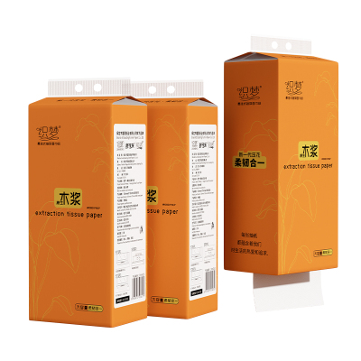 [挂式抽纸]织梦家用大包四层250抽 悬挂式抽纸 纸巾厕纸抽取式厕所卫生纸家庭装 母婴可用 3提装(送无痕挂钩*2)