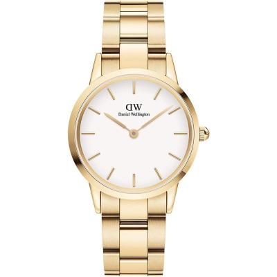 丹尼尔惠灵顿(Daniel Wellington)女表时尚优雅32mm日式机械表不锈钢金色腕表防水设计