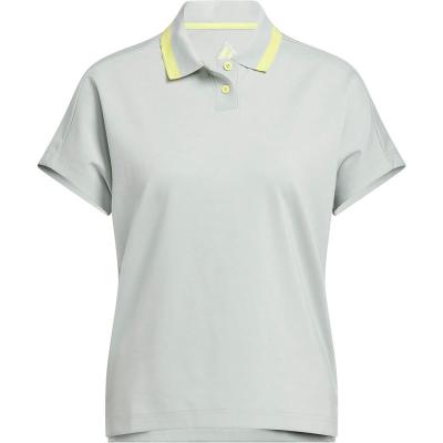 阿迪达斯(adidas)女款高尔夫运动Polo衫舒适透气拼接连帽休闲短袖