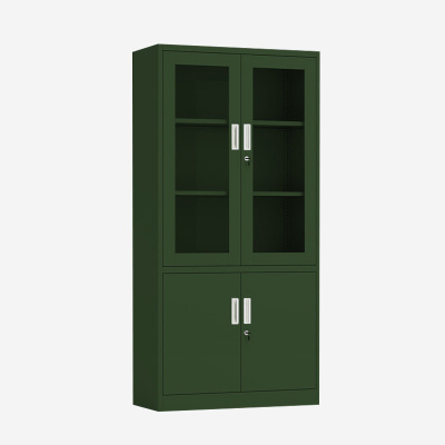 铭威盾绿色铁皮文件柜办公室档案柜资料柜财务凭证柜钢制办公柜子加厚大器械