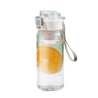 希乐塑料杯550ml大容量简约提手方便携带雪球白XL-2416