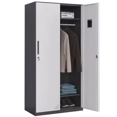 景福达钢制衣柜灰白二门90*45*185cm台