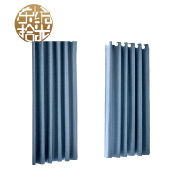 东纺拾光 双面麻遮光帘 DF4018 1M*2.7M 含轨道含安装 窗帘 1.00 米/片 (计价单位:片) 静奢蓝