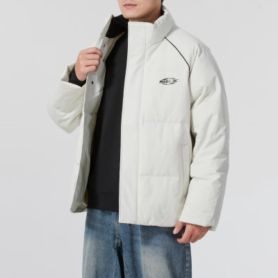 斯凯奇(Skechers)男装女装 情侣新款保暖运动服潮流时尚休闲立领羽绒服外套P424U041-01NJ ZP