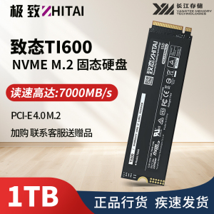 致态Ti600 1TB 读速7000MB/s长江存储 1TB SSD固态硬盘 NVMe M.2接口 Ti600系列台式电脑固态盘