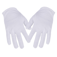手套劳保批发 礼仪手套 男女珠宝手套 文玩纯棉手套 交警保安白手套 加厚白色盘珠手套 一副