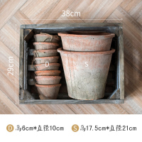 美帮汇自然生长青苔红陶花盆经典素朴日式风格种植器皿杂货花园 (K款(11件套) 大