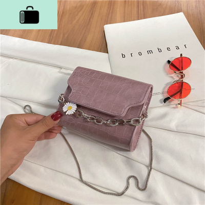 复古小包包洋气女包2020流行新款潮时尚百搭链条斜挎包手提小方包NEW LAKE女斜挎包