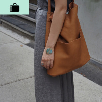 小L加拿大Oak+Fort软皮tote多色Ins风托大容量托特包包NEW LAKE女士单肩包