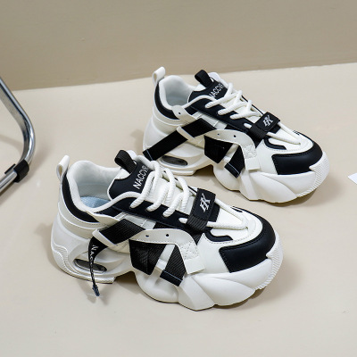 ins韩版新款老爹鞋女秋季学生跑步运动厚底增高休闲鞋