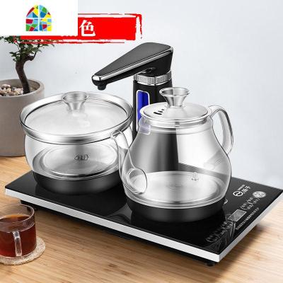 全自动上水烧水壶泡茶机专用功夫茶套装电热茶台一体抽茶具煮家用 FENGHOU 黑色