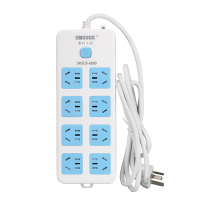 赛时工控(SHSSGK) SKSC8-6880 八位5孔 移动式排插 (单位:个) 蓝白