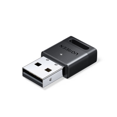 绿联蓝牙适配器USB 适用台式机笔记本连接手机无线蓝牙耳机音响鼠标 5.3-方块型 35995