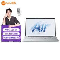联想(Lenovo)来酷N175L Air16 16英寸轻薄笔记本电脑(Ultra5-125H 32G 1T 2.5K 120Hz)商务办公学习娱乐 背光键盘