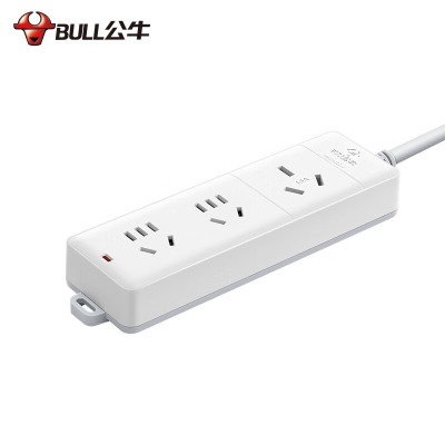 公牛(BULL)大功率电器16A空调插座3位无线总控GN-406D