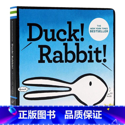 鸭子还是 [正版]鸭子还是英文原版绘本 Duck! Rabbit! 吴敏兰书单思维拓展撕不烂纸板书儿童英语启蒙