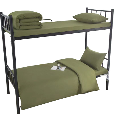 安居先森D1383宿舍全棉军绿色三件套