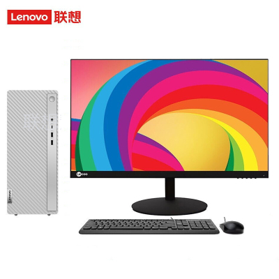  联想(Lenovo)天逸510Pro 台式机电脑整机 (i7-12700 32G 1T+512G SSD 键鼠 Win11Wifi+蓝牙)23.8英寸显示器 商用家用学习 定制