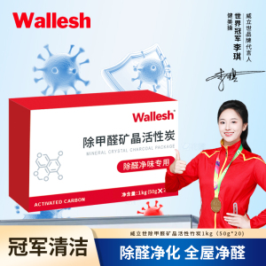 威立世Wallesh 除甲醛矿晶活性炭1kg(50g*20)