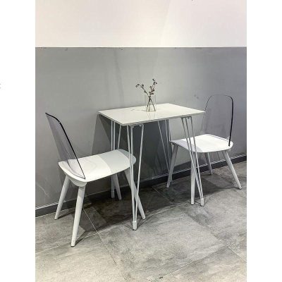 北欧奶茶店桌椅网红大理石餐桌咖啡厅甜品店桌组合简约阳台小桌椅