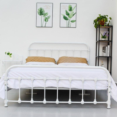 铁艺公主床北欧式铁架床双人床单人铁床工业风简约现代1.8米1.5米