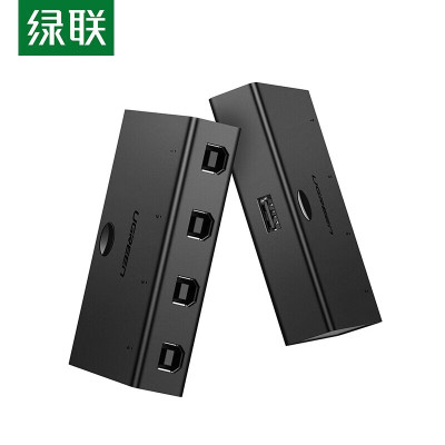 绿联 30346USB打印机共享器 四进一出切换器