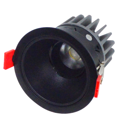 LED射灯 防眩光 嵌入式 黑架+黑杯-单头15W白光