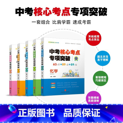 中考核心考点突破[全5册]语文数学英语物理化学 初中通用 [正版]迎战中考中考核心考点专项突破语文数学英语物理化学基础知