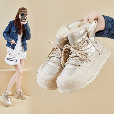 加绒高帮雪地靴女冬季新款学生ins韩版保暖休闲厚底增高_3_225