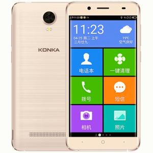 [购机送钢化膜+指环支架] 康佳D6+ 移动联通双4G 16G大内存 双卡双待 老人模式 亲情模式 图标隐藏红包提醒 电容屏 多点触控 16G内存 5.0英寸智能手机 香槟金
