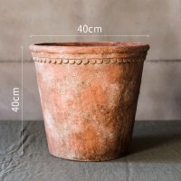 家柏饰(CORATED)复古红陶色大型水泥装饰花器花盆可种树土培欧式园艺 特大号(底部已打孔) 大