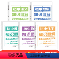 [语数英物理化学]5本 初中通用 [正版]初中基础知识图解手册大全语文数学英语物理化学人教版八九年级初二初三通用辅导书知