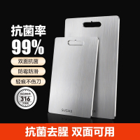 [补贴10%]菜板抗菌防霉家用不锈钢切水果砧板厨房熟食案板切菜粘板双面占板