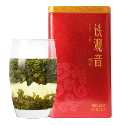 天方茶叶铁观音乌龙茶200g听装 清香型铁观音