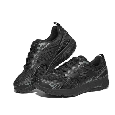 斯凯奇网面透气轻便减震网面鞋128075-BBK女款 全黑色/双