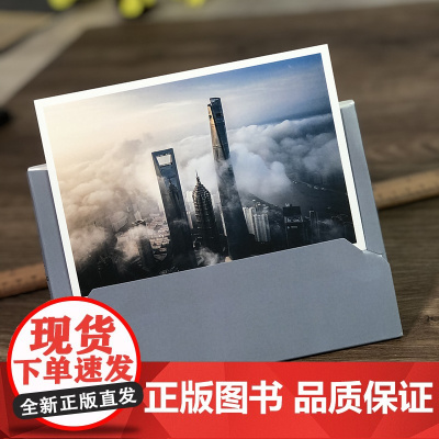 美丽上海 明信片精选12张包含浦东、陆家嘴、外滩、豫园等建筑风貌的照片 上海夜景日景摄影作品集上海人民美术出版社
