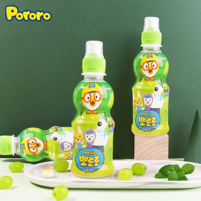 韩国原装进口 啵乐乐青葡萄味饮料235ml*12