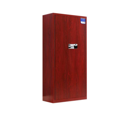 东升顺保密柜财务档案柜文件柜办公室资料储物柜保险柜电子密码国保锁通体红木纹-国保指纹锁