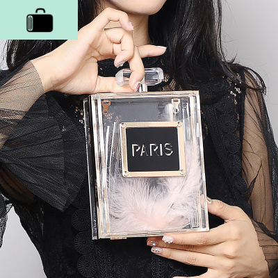 香水瓶包包女2020新款欧美时尚个性创意单肩斜跨链条包晚宴手拿包NEW LAKE女斜挎包