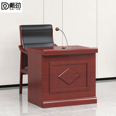 戴劲主席台会议桌长条桌培训桌油漆木贴皮开会桌课桌 菱形0.8m宽(不含椅)