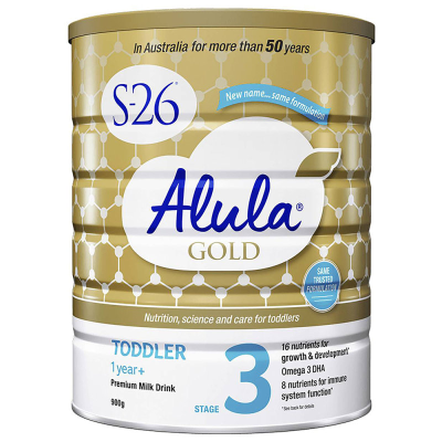 原装进口 新西兰惠氏S26 Wyeth alula金装婴幼儿奶粉3段(1岁以上)900g