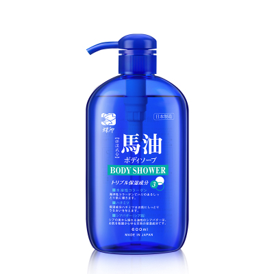 蝶印 保湿精华马油沐浴露 600ml(计价单位:瓶)蓝色