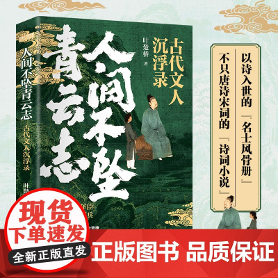人间不坠青云志 古代文人沉浮录 叶楚桥著唐诗宋词诗词小说文人历史人物传记人间惊鸿客古诗词鉴赏书籍正版书籍