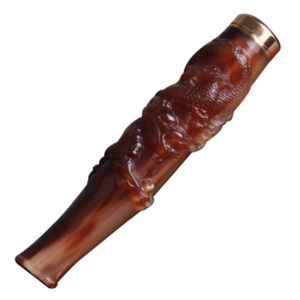 大将军牦牛角烟嘴 循环双重过滤嘴戒烟器 粗细烟两用加长芯 创意烟具雕刻十二生肖 龙