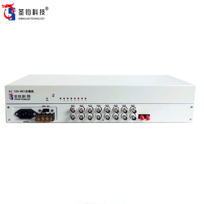 圣钧科技 SHENGJUN TECHNOLOGY PDH光端机 SJ 120-8E1+台