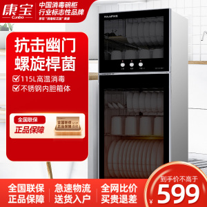 康宝(Canbo)/耐惠(NAAFI)消毒柜立式家用高温二星级 厨房碗筷餐具消毒碗柜XDZ115-MRP1