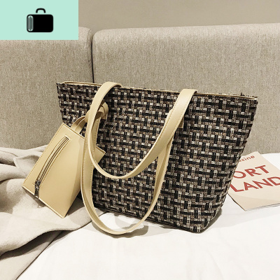 上新女包大包包韩版复古格子单肩子母包春夏超火大容量托特手提包NEW LAKE女士单肩包