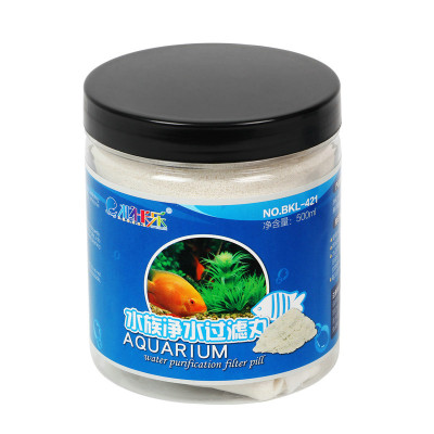 鱼缸污力丸净化水质活性炭蛋白棉净水剂水族去污丸除水臭过滤棉